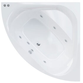 BAIGNOIRE ENCASTRABLE BRISA HYDROMASSANTE CONFORT 1300x1300