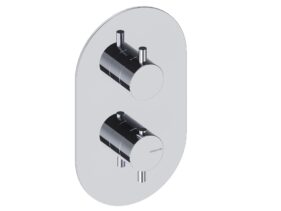 MITIGEUR DOUCHE LOOP ENCASTRABLE THERMOSTATIQUE AVEC ROBINET D'ARRET ET INVERSEUR