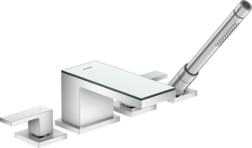 MELANGEUR BAIGNOIRE MY EDITION 4 TROUS AVEC PLAQUE MIROIR