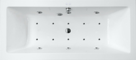 BAIGNOIRE ENCASTRABLE CUBE HYDROMASSANTE DS CONFORT 1900x1200