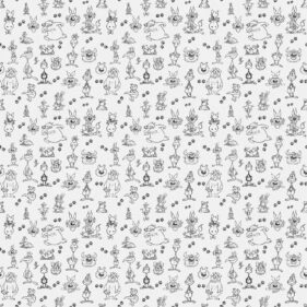 LUPO ALBERTO: MCKENZIE PATTERN BLACK AND WHITE