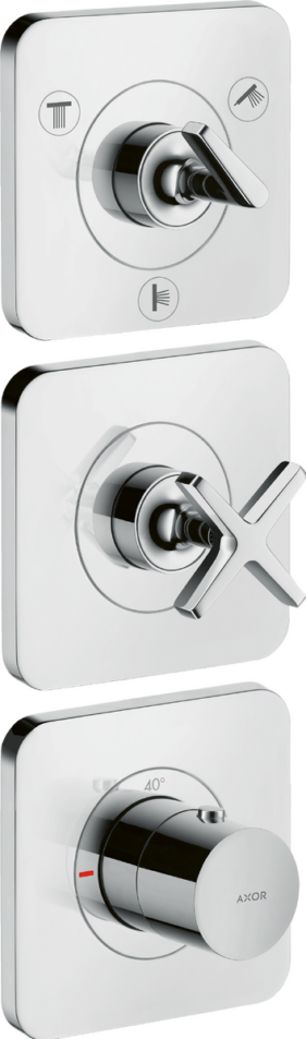 MODULE DOUCHE CITTERIO C ENCASTRABLE THERMOSTATIQUE AVEC ROBINET D'ARRET ET INVERSEUR