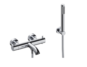 MITIGEUR BAIGNOIRE LOOP AVEC DOUCHETTE FLEXIBE ET SUPPORT