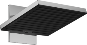 DOUCHETTE DE TETE PULSIFY AVEC RACCORDEMENT MURAL 2 JET 260x260