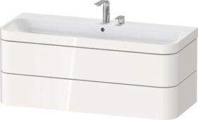 MEUBLE HAPPY D2 PLUS SOUS LAVABO A 2 TIROIRS 975x490 AVEC LAVABO C-BONDED