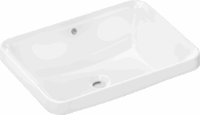 VASQUE SEMI ENCASTRE XUNIVA Q AVEC TROP PLEIN 550x400